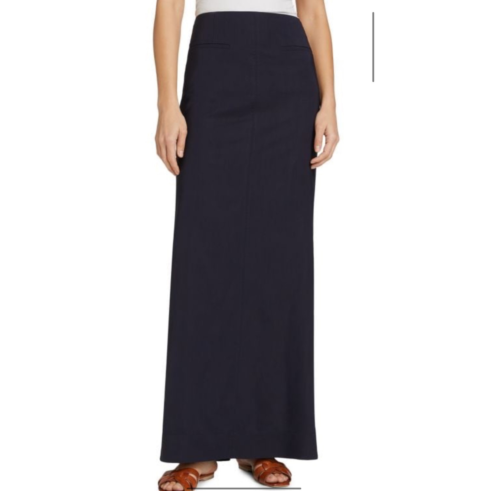 Nwt A.L.C. Brynn Maxi Skirt Maritime Navy Sz 0 $395